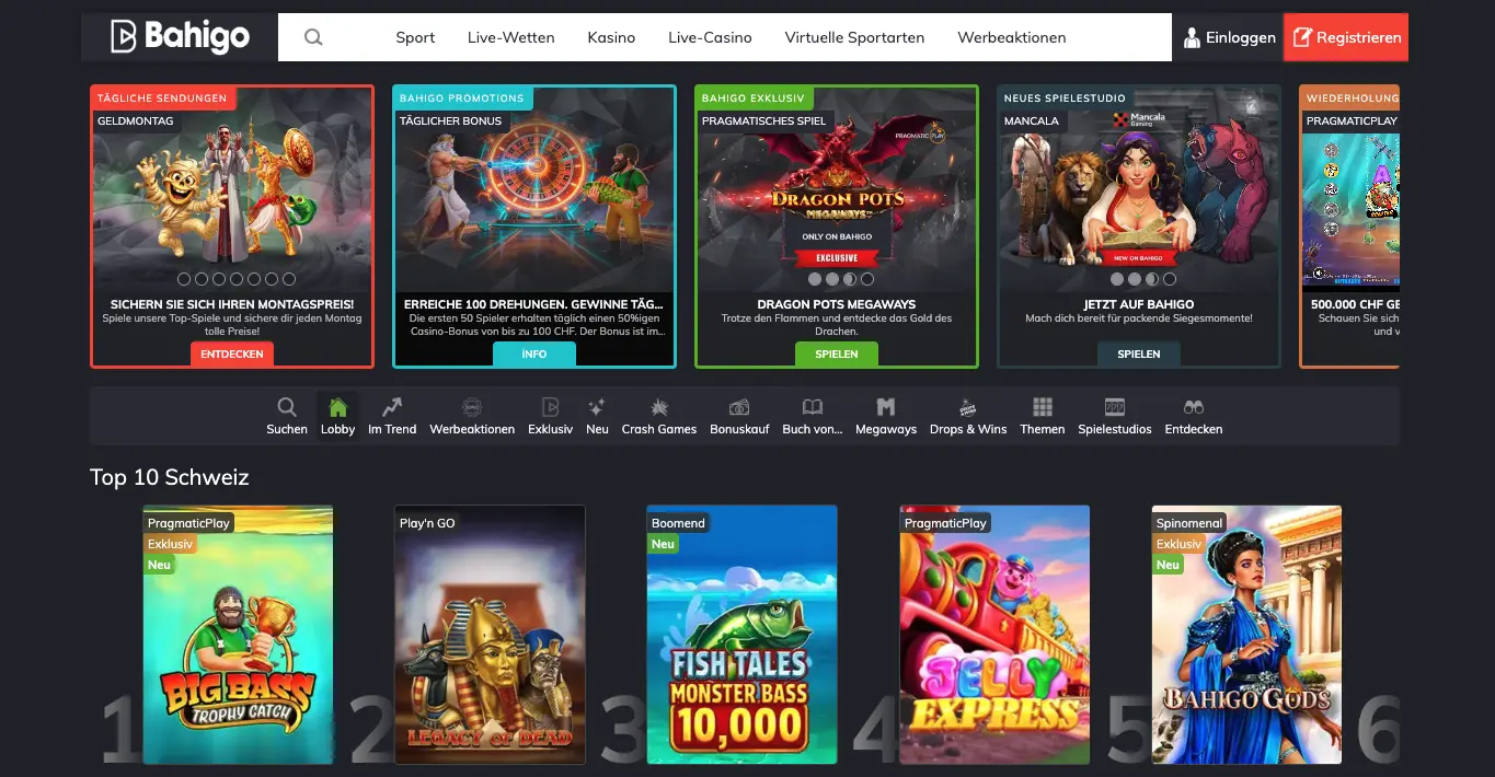 Bahigo casino top 10 Schweiz
